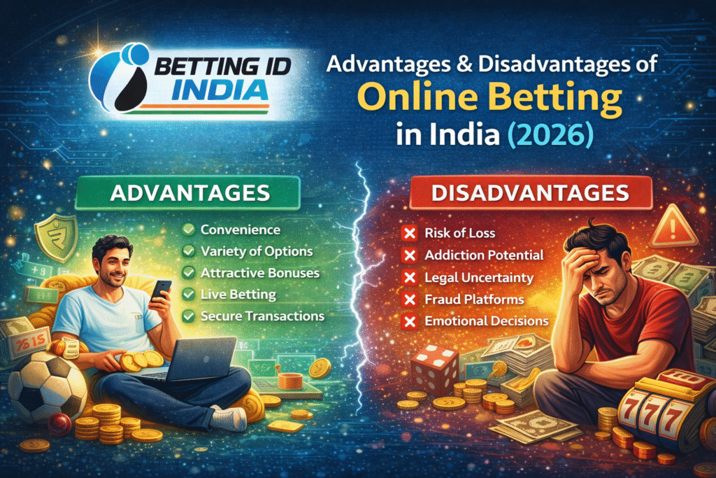 Advantages and disadvantages of online betting India 2026