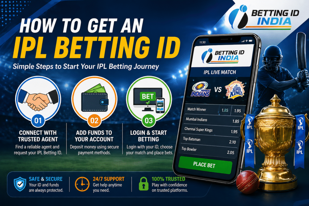 Steps to get IPL betting ID with agent, wallet and betting platform