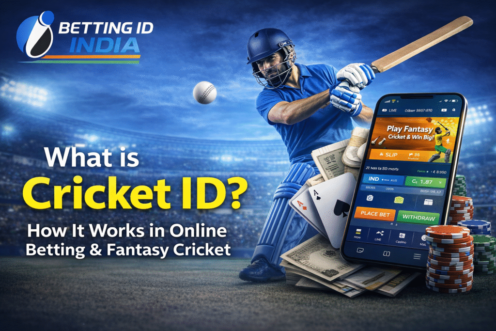 What is Cricket ID and how it works in online betting and fantasy cricket India with Betting ID India logo