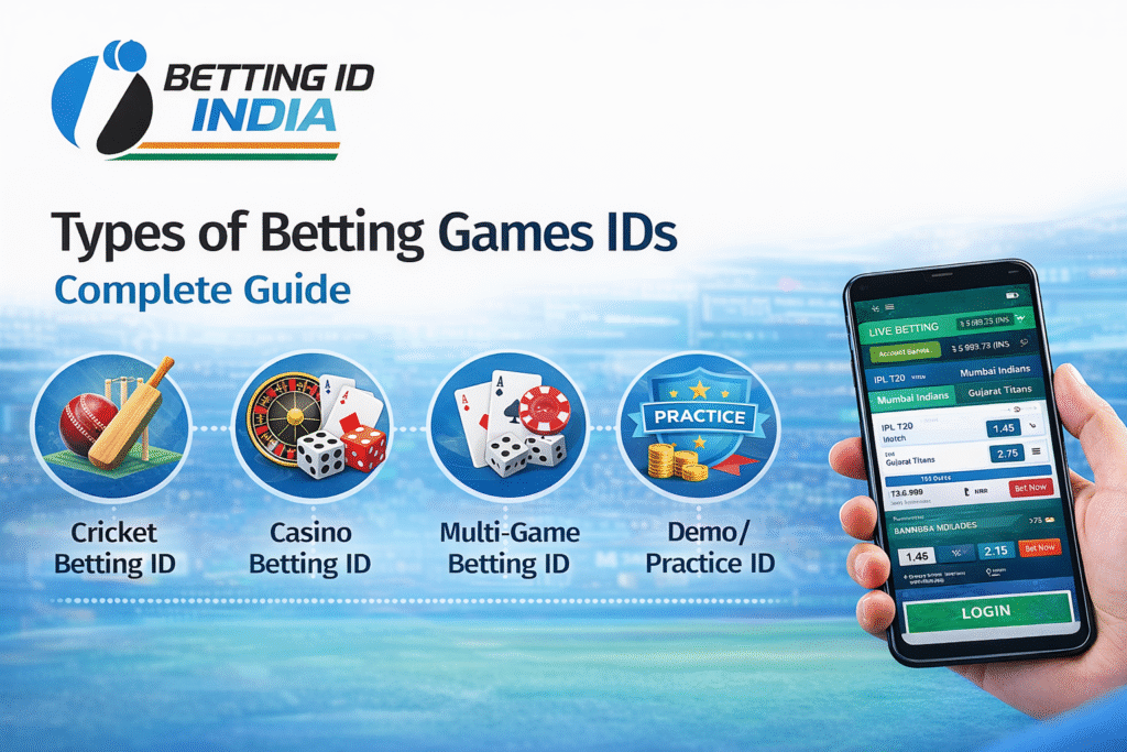 Types of Betting Games ID India including cricket betting ID casino multi game and demo practice ID explained 2026