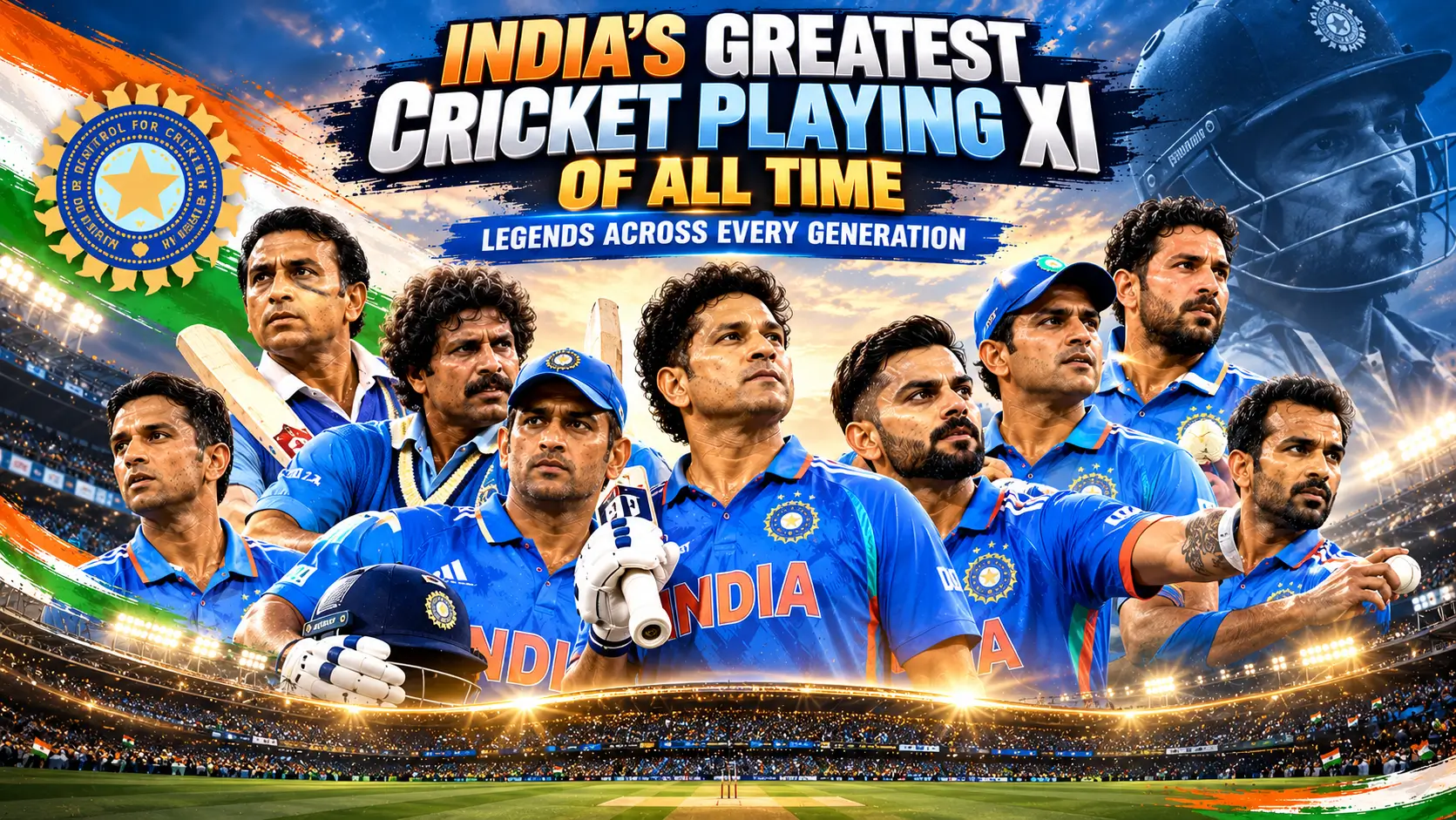 India’s Greatest Cricket Playing XI of All Time
