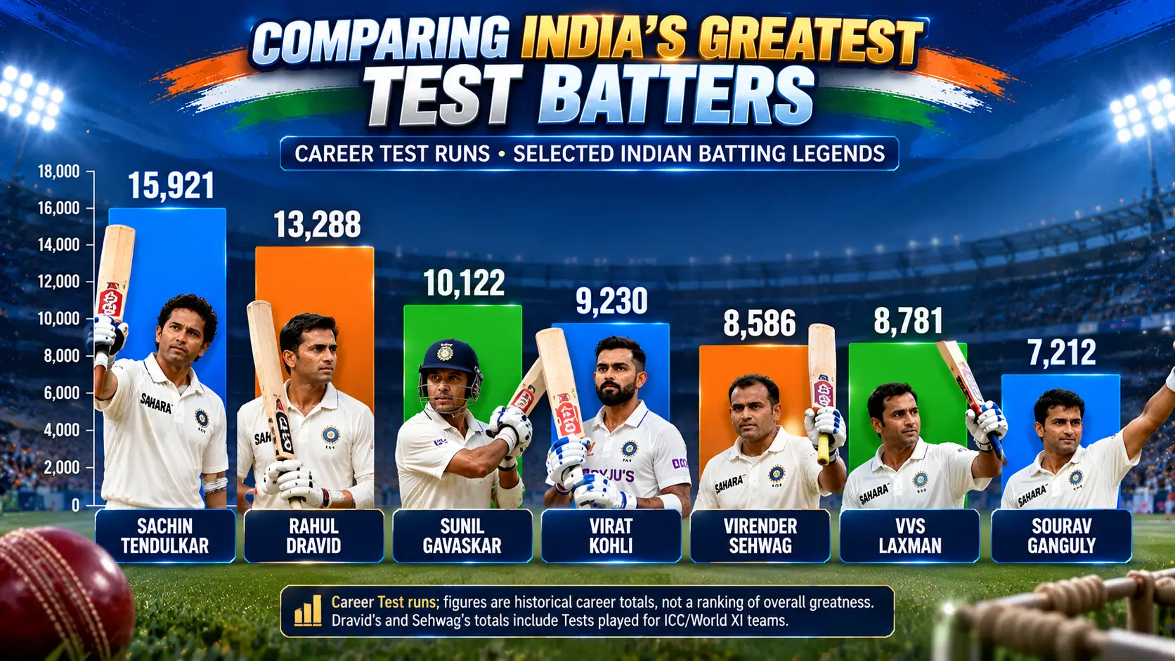 Comparing India’s Greatest Test Batters